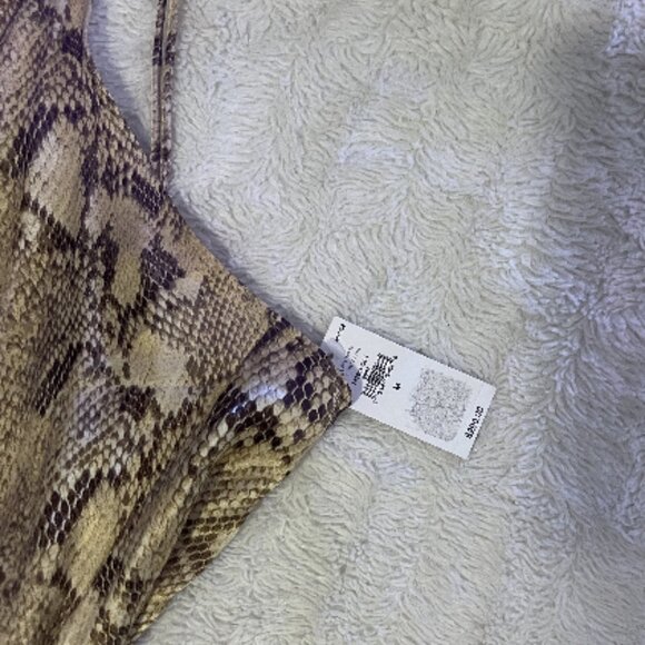 ✨NEW (NWT) Banana republic dreamer silk maxi dress snake print - Medium - Picture 2 of 2